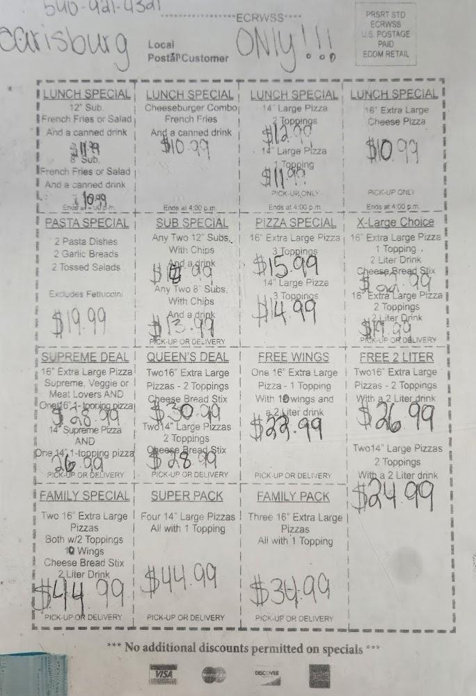 Queen's Pizza & Subs Menu image 4