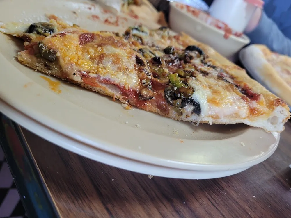 Pizza with Black Olives